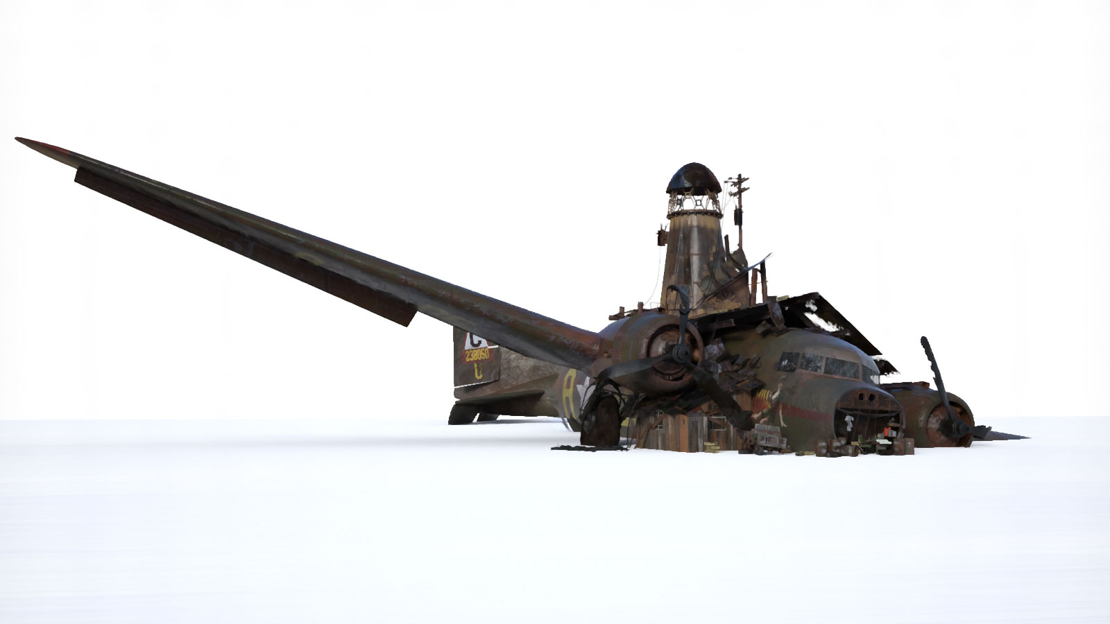 Aircraft Wreckage by: Ansiko, 3D Models by Daz 3D