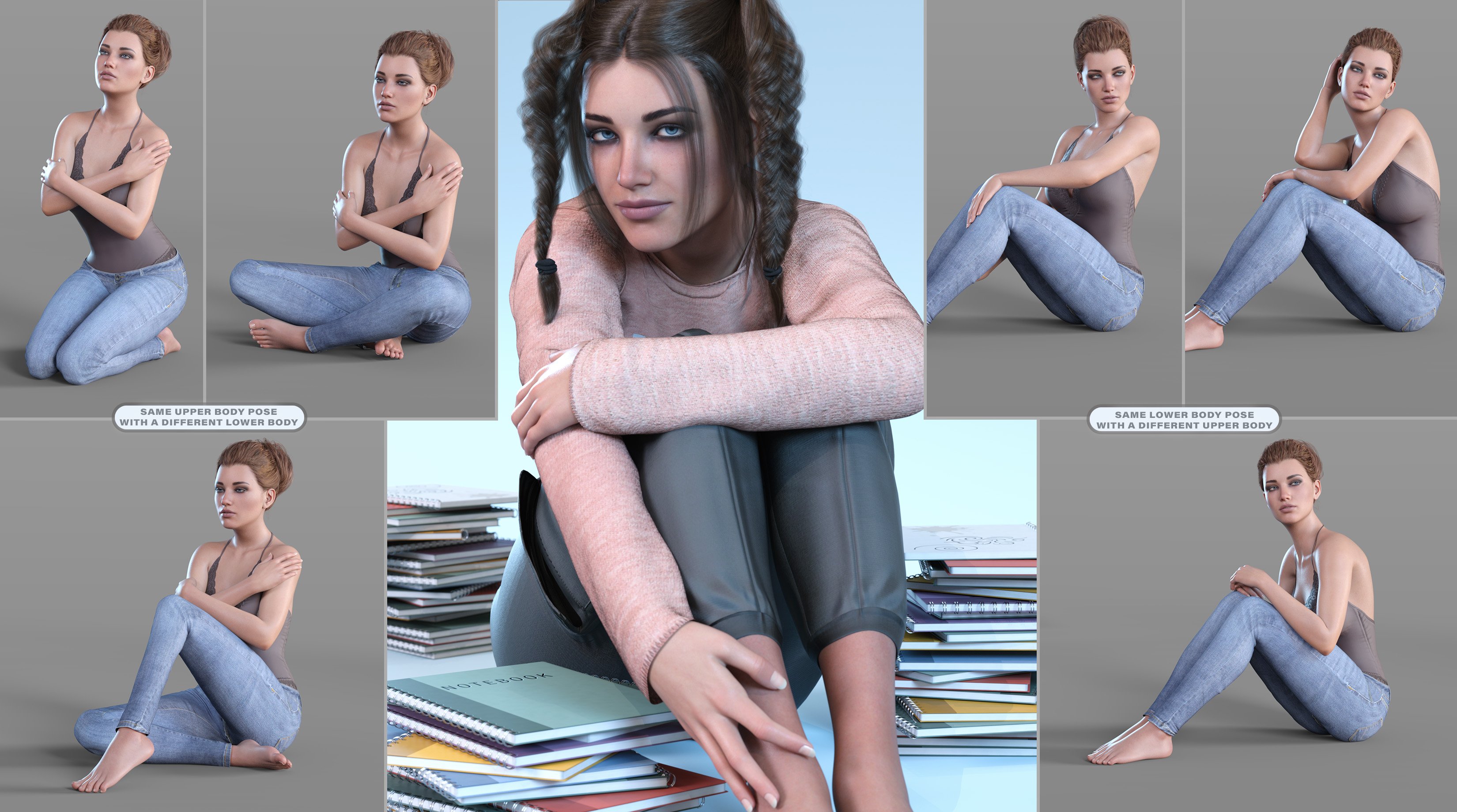 Z Ultimate Sitting on the Floor Pose Collection for Genesis 8 and 8.1 Female Z Ultimate Sitting on the Floor Pose Collection for Genesis 8 and 8.1 Female by: Zeddicuss, 3D Models by Daz 3D