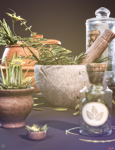 Crafting Herbs by: Feng, 3D Models by Daz 3D