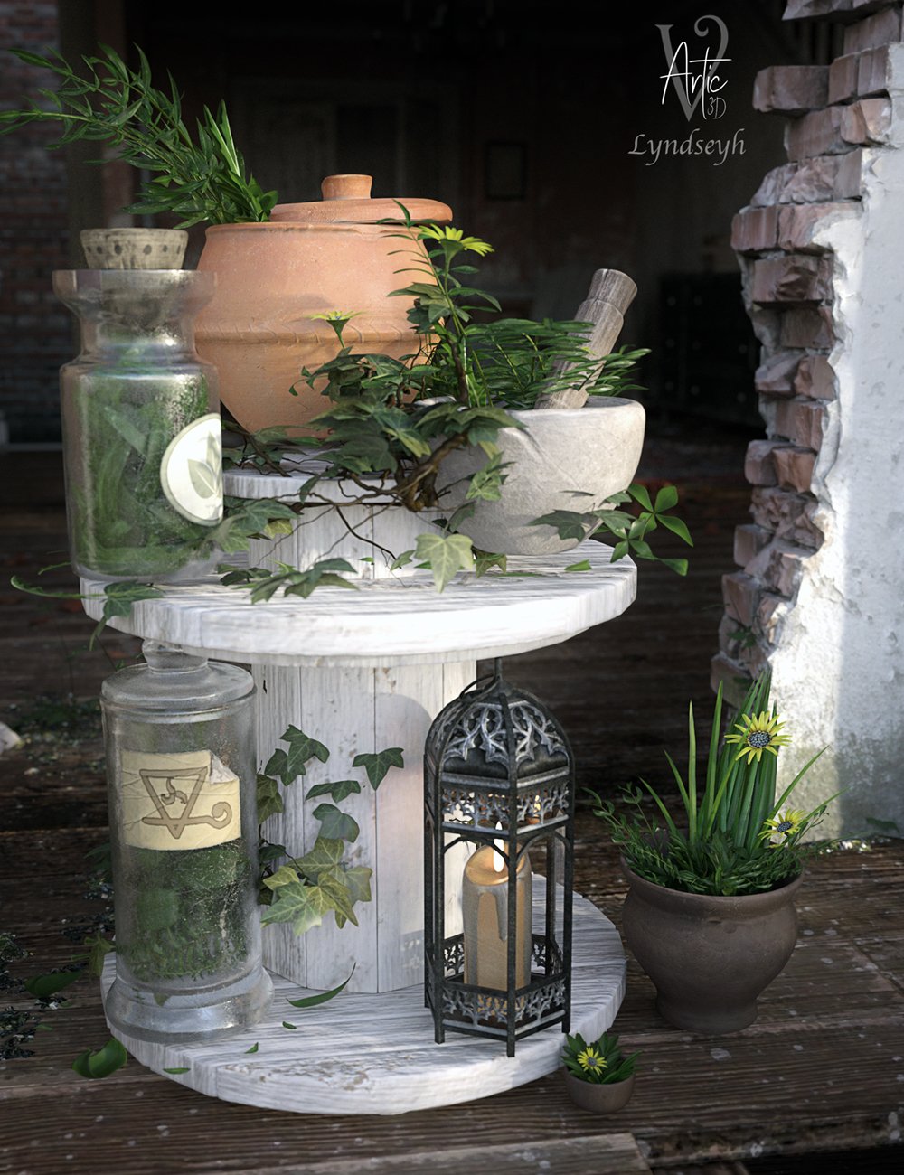 Crafting Herbs by: Feng, 3D Models by Daz 3D