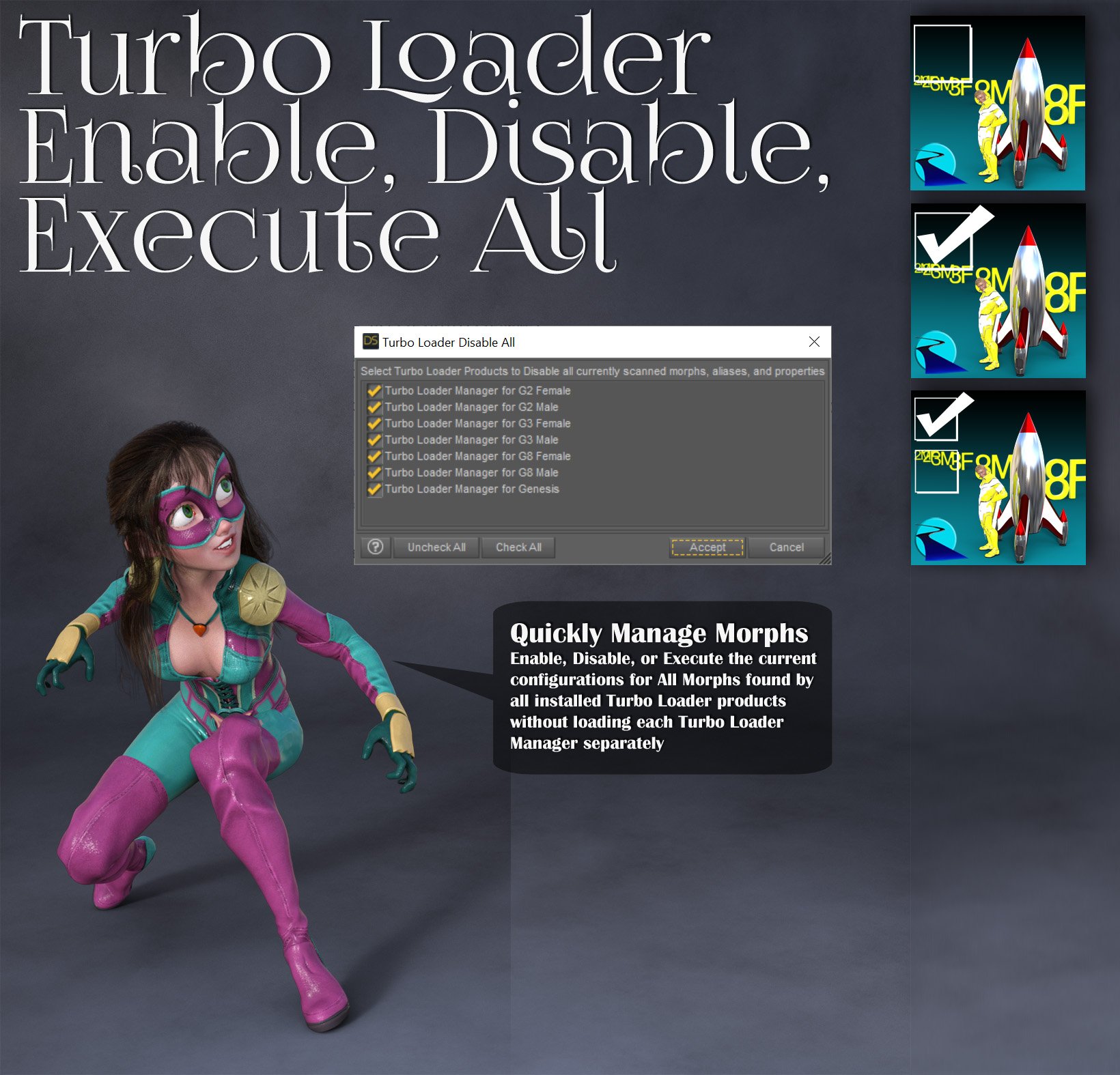 Turbo Loader Booster Utilities Turbo Loader Booster Utilities by: RiverSoft Art, 3D Models by Daz 3D