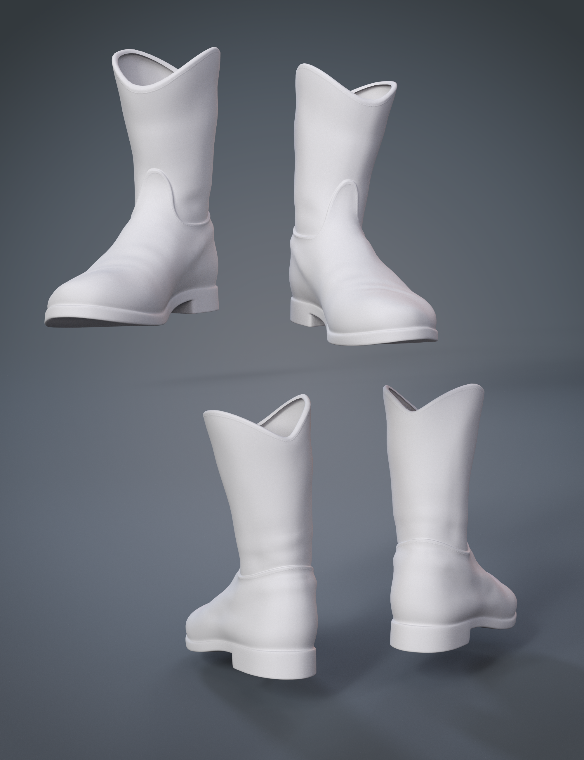 Ranch Boots for Genesis 8 Males by: MadaArien, 3D Models by Daz 3D