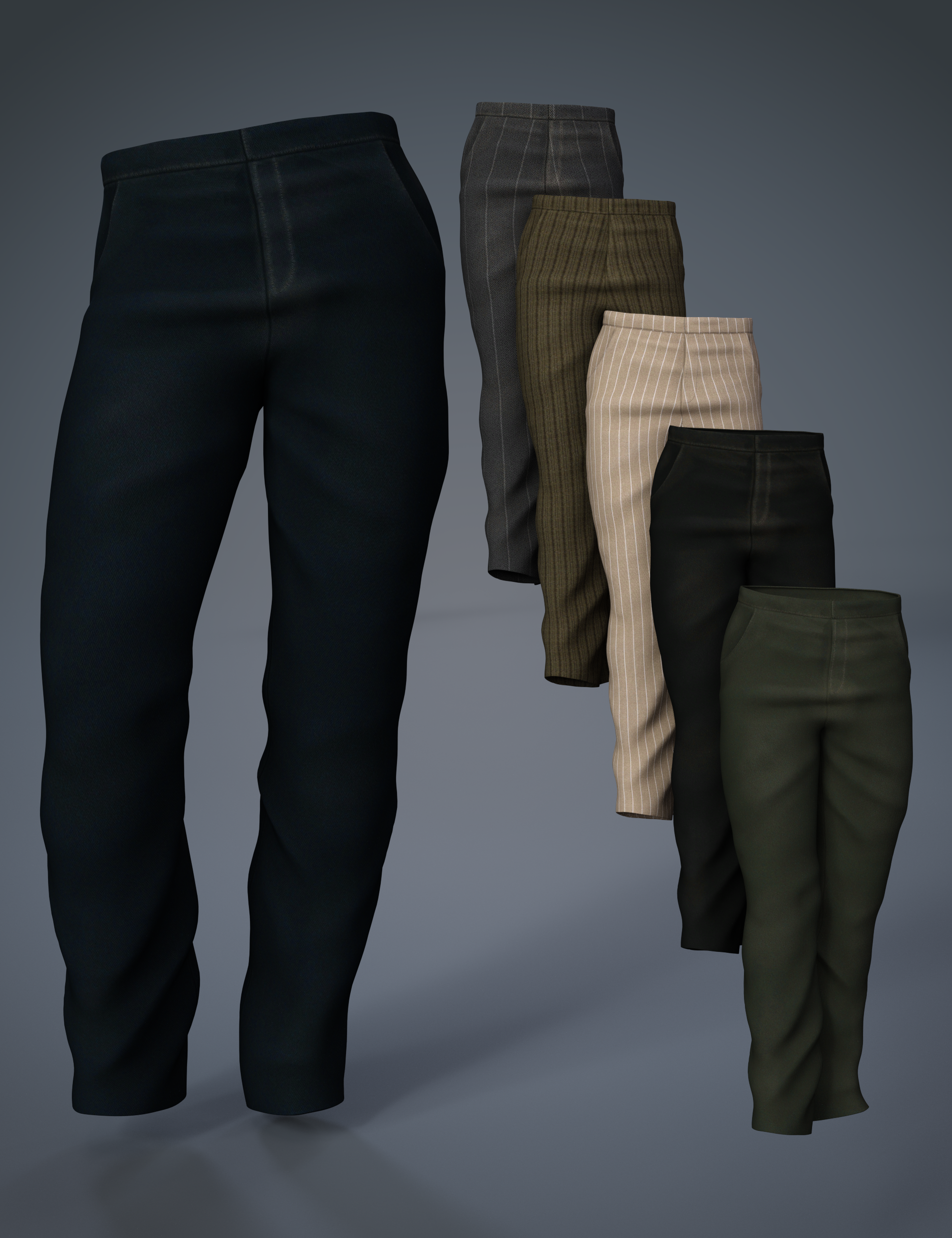 Ranch dForce Pants for Genesis 8 Males by: MadaArien, 3D Models by Daz 3D