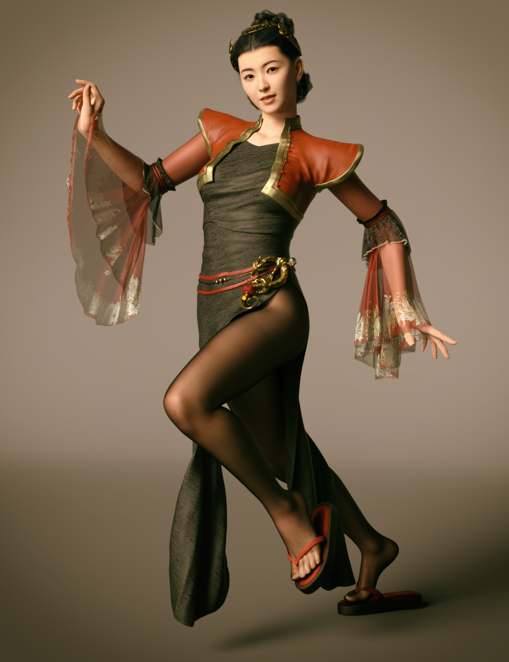 GN Lian Hua for Genesis 8.1 Female by: Goanna, 3D Models by Daz 3D
