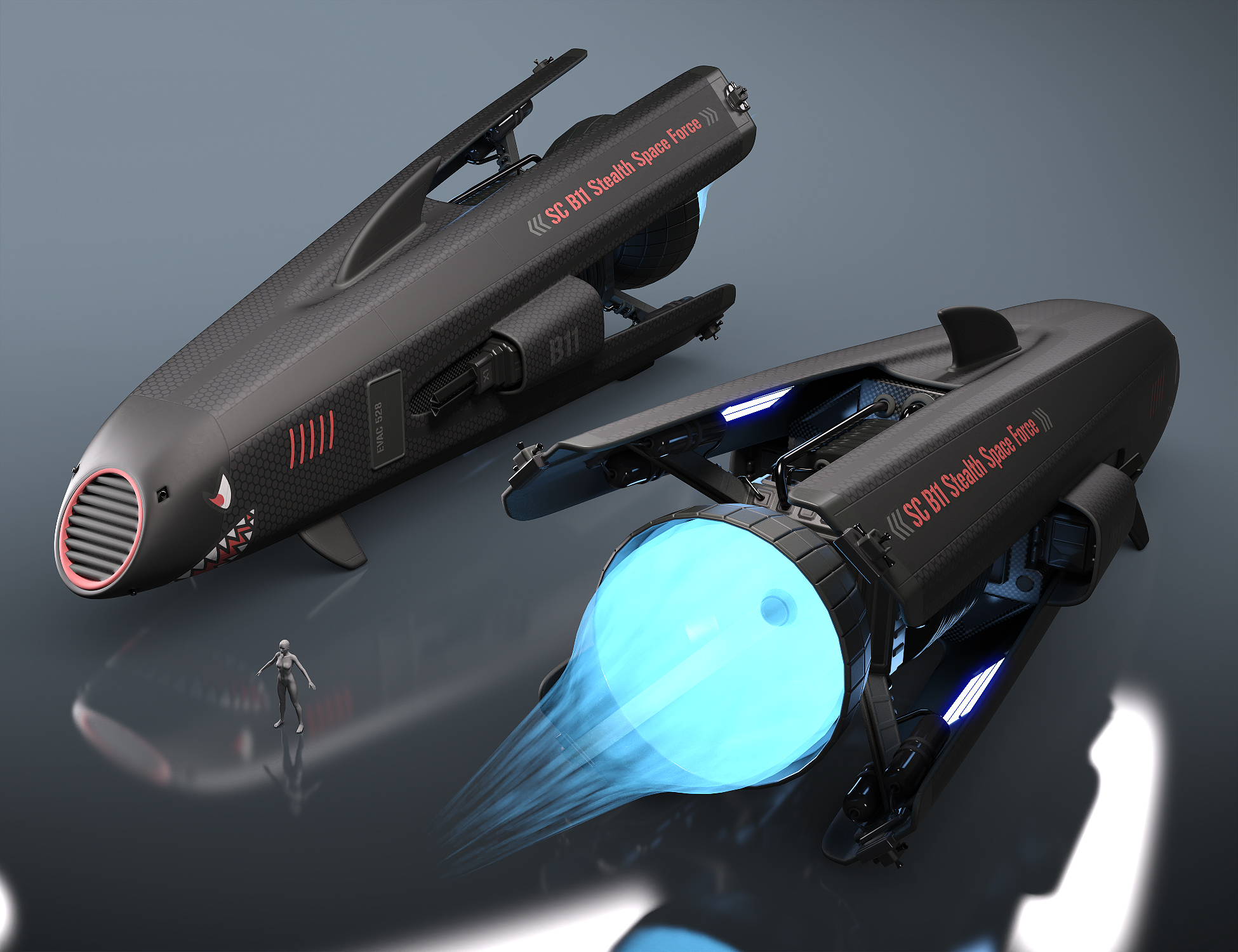 SC20 RaceShip Shark by: FToRi, 3D Models by Daz 3D