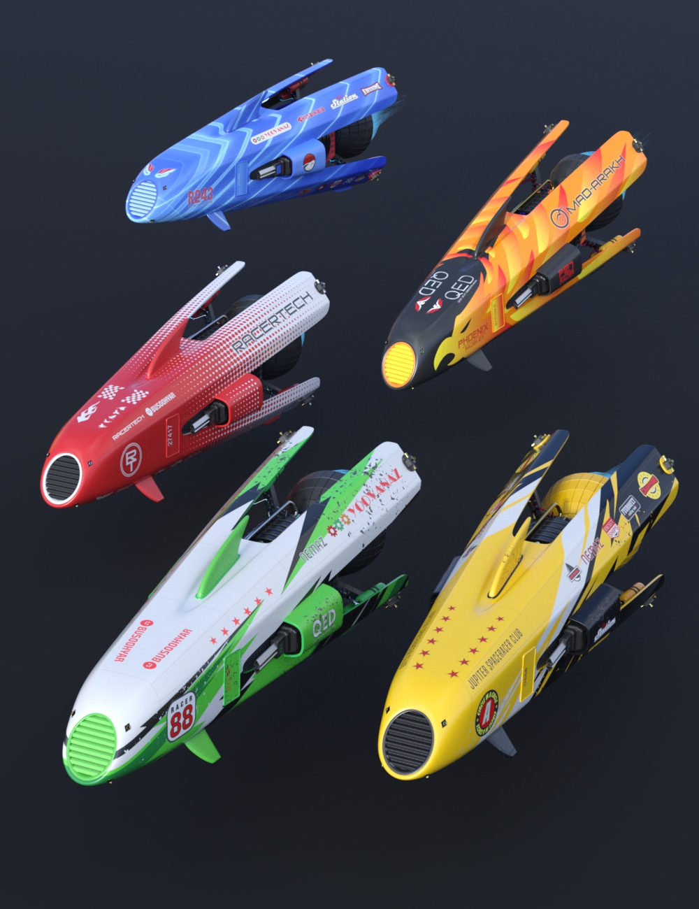 SC20 RaceShip Add-On 01 by: FToRi, 3D Models by Daz 3D
