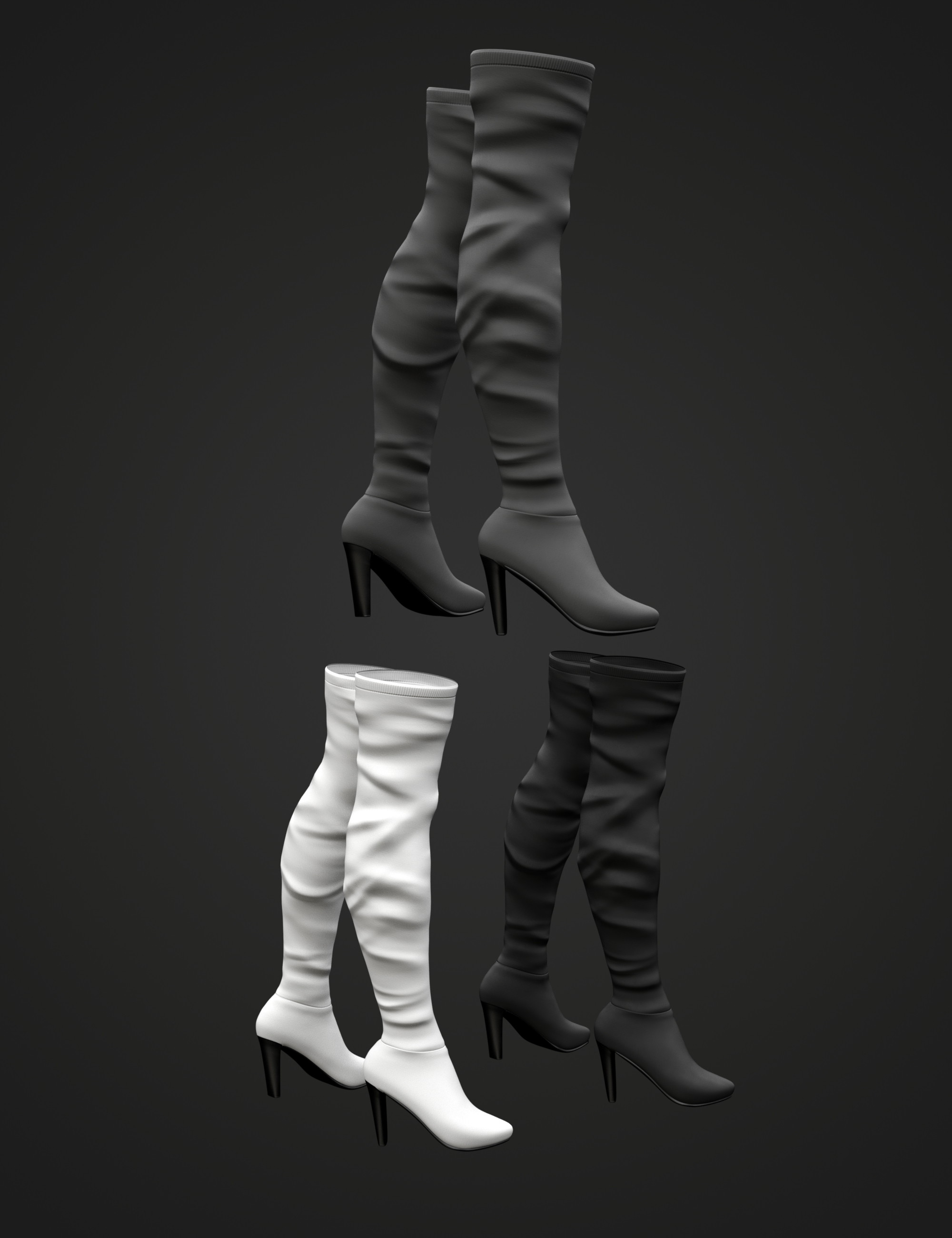 Casual Fashion V4 Boots for Genesis 8 and 8.1 Females by: fjaa3d, 3D Models by Daz 3D