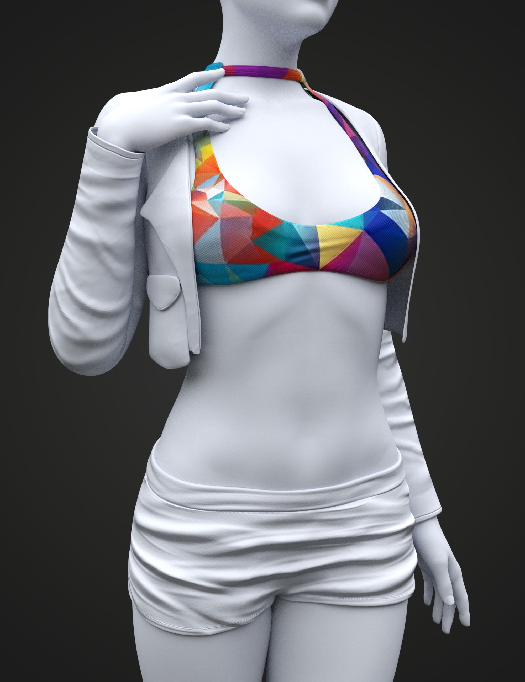 Casual Fashion V4 Top for Genesis 8 and 8.1 Females by: fjaa3d, 3D Models by Daz 3D
