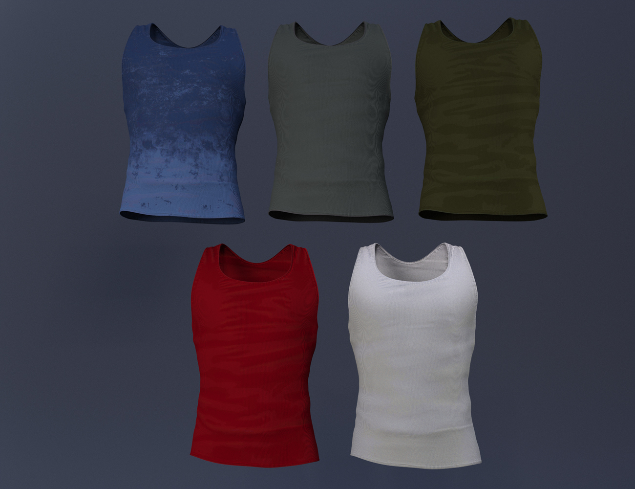 Modern Cowboy Tank Top for Genesis 8 and 8.1 Males by: Barbara BrundonUmblefugly, 3D Models by Daz 3D