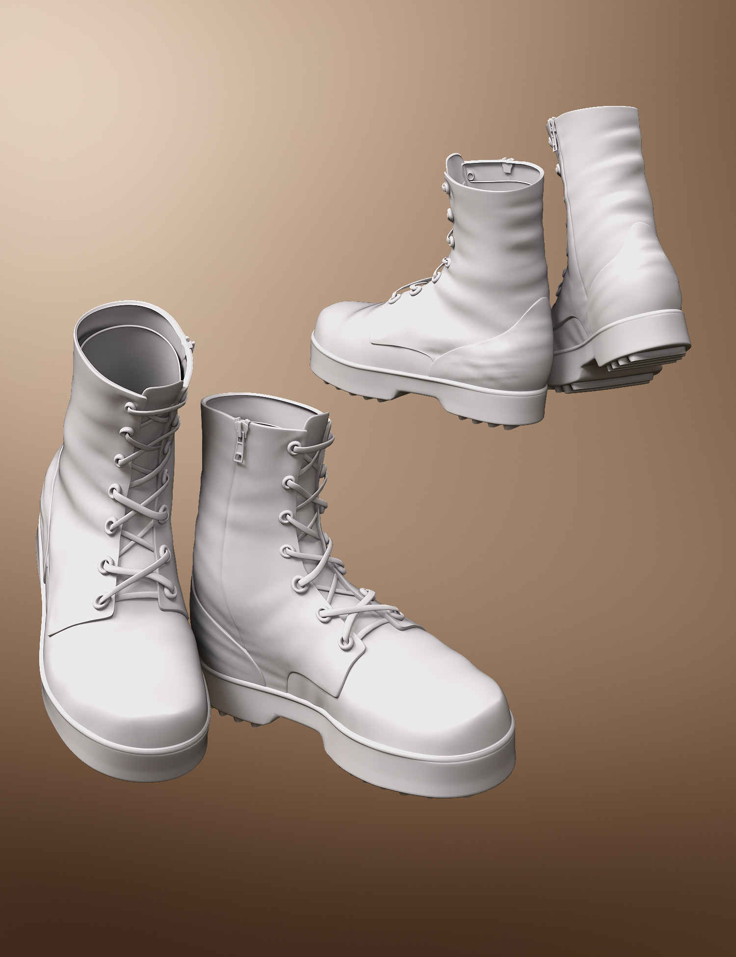 Survival Instinct Boots for Genesis 8 and 8.1 Females by: Barbara Brundon, 3D Models by Daz 3D