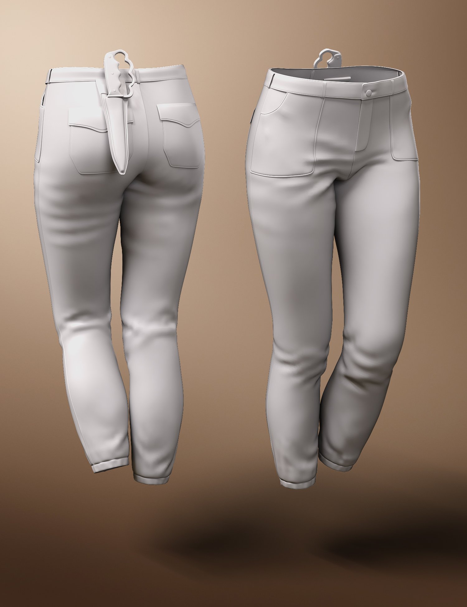 Survival Instinct Pants for Genesis 8 and 8.1 Females by: Barbara Brundon, 3D Models by Daz 3D