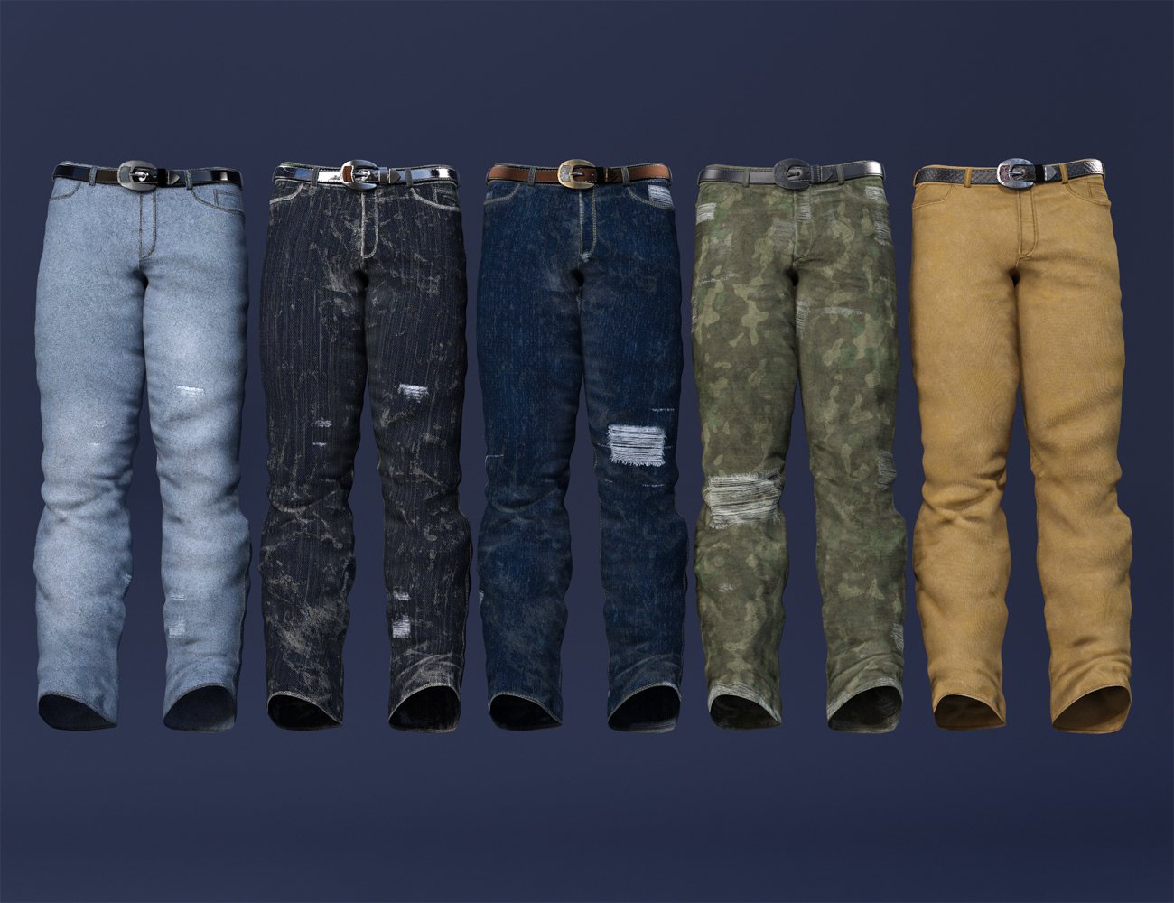 Modern Cowboy Jeans for Genesis 8 and 8.1 Males