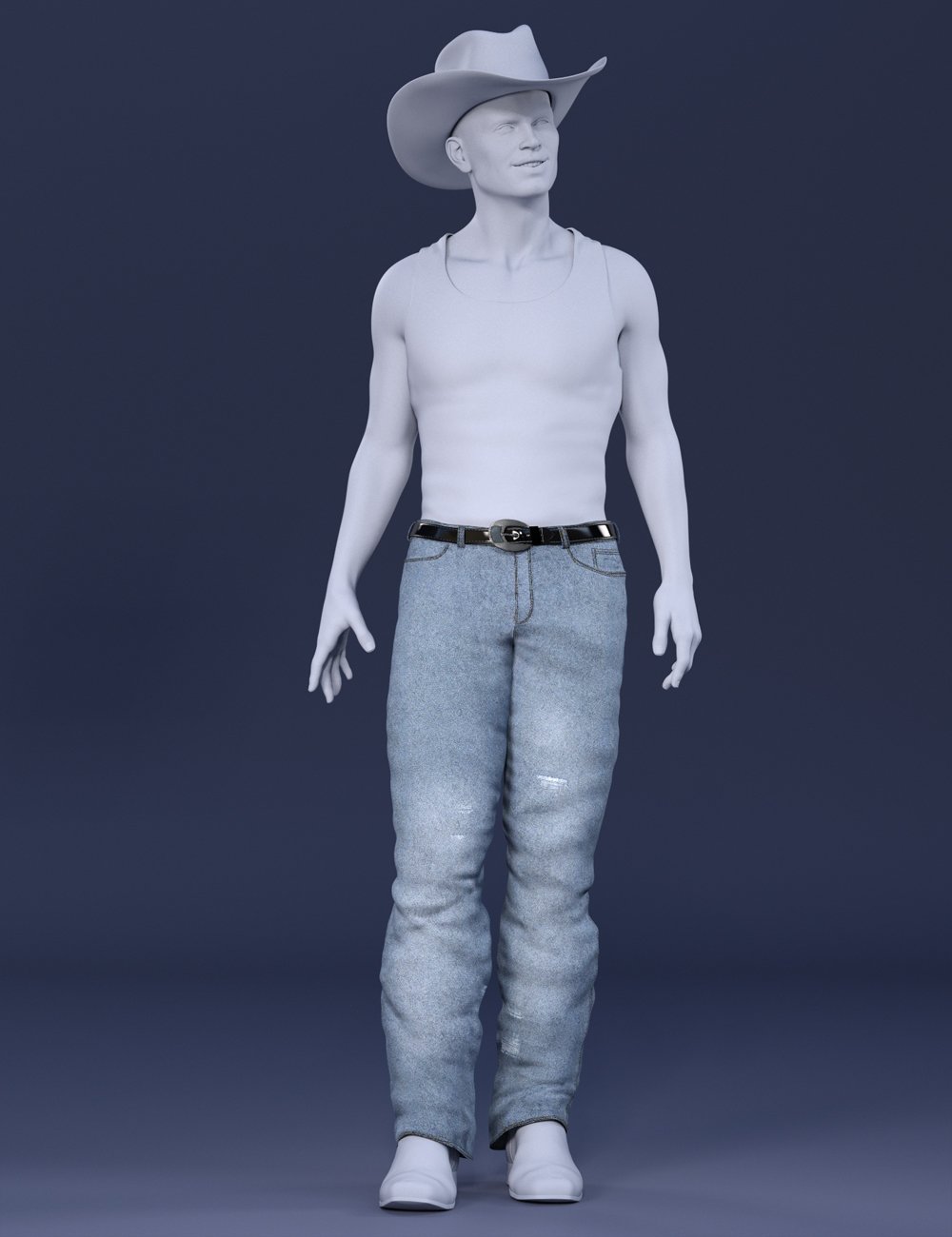 Modern Cowboy Jeans for Genesis 8 and 8.1 Males by: Barbara BrundonUmblefugly, 3D Models by Daz 3D
