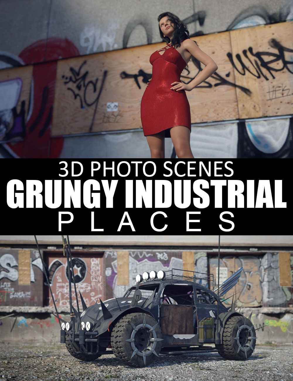 3D Photo Scenes - Grungy Industrial Places by: Dreamlight, 3D Models by Daz 3D