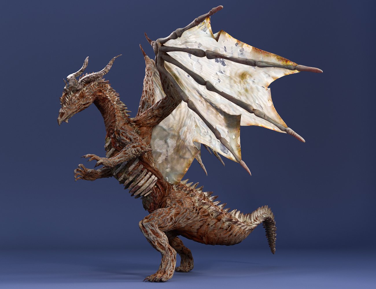 Lich Dragon Carnufex HD for Genesis 8.1 Male by: JoeQuick, 3D Models by Daz 3D