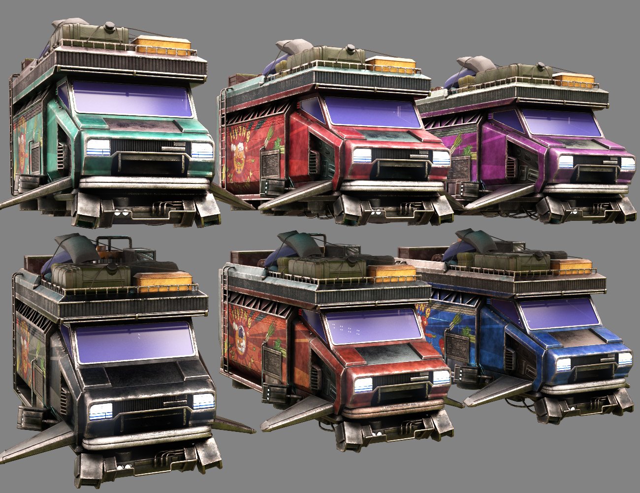 Cyber Flying Food Truck Cyber Flying Food Truck by: Xivon, 3D Models by Daz 3D