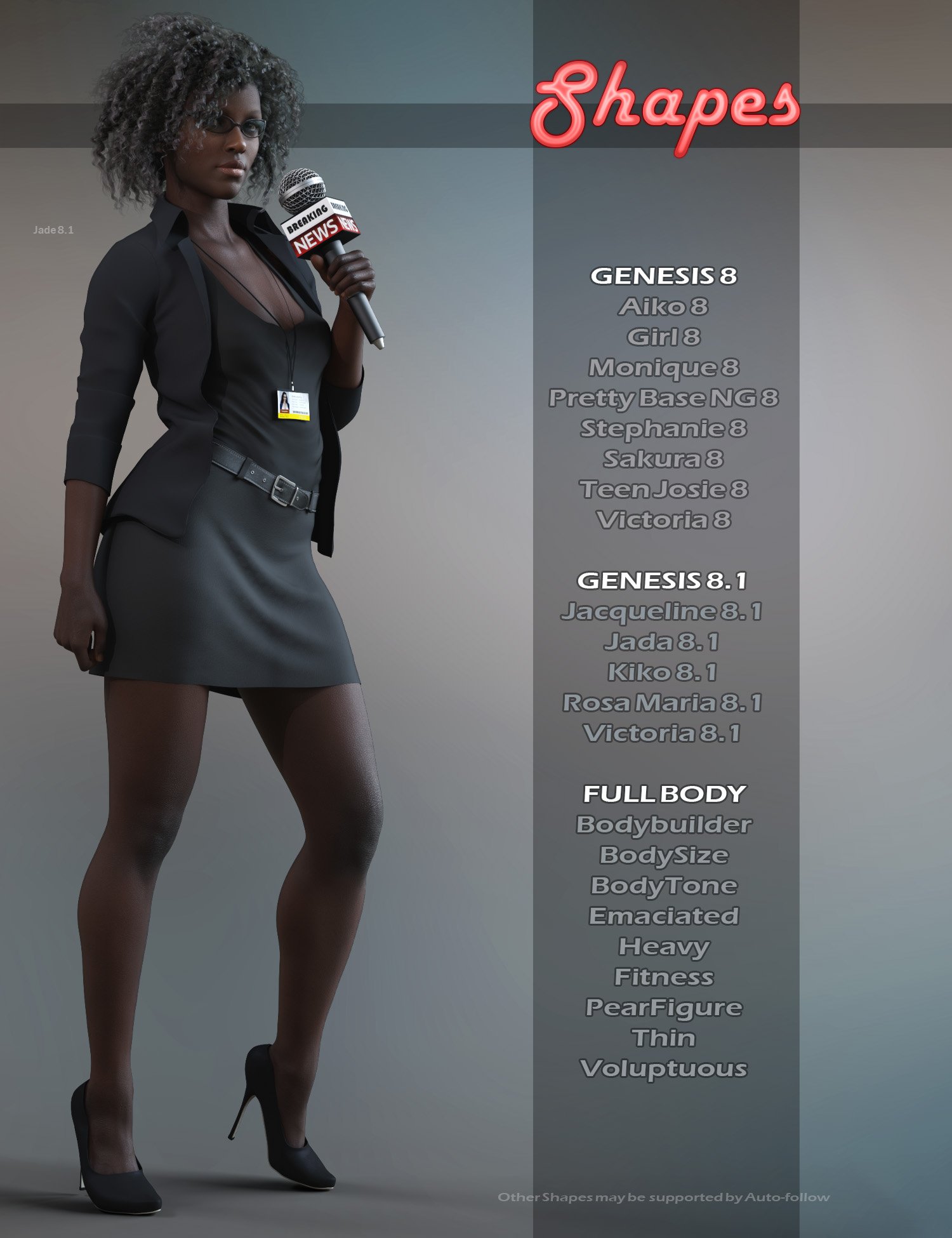 News Reporter Outfit with dForce for Genesis 8 and 8.1 Females News Reporter Outfit with dForce for Genesis 8 and 8.1 Females by: Pretty3D, 3D Models by Daz 3D