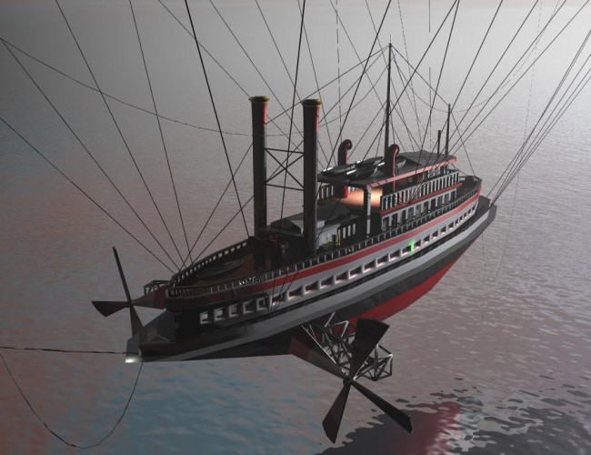 Flying Steamer Flying Steamer by: drawbridgep, 3D Models by Daz 3D