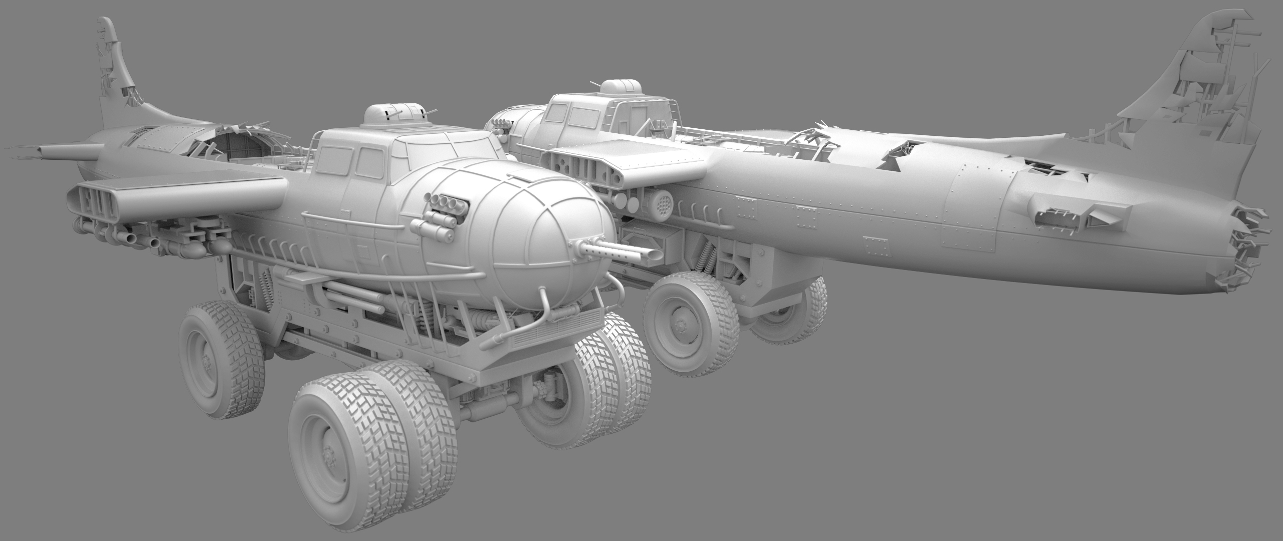 XI Post-apocalyptic Bomber Truck by: Xivon, 3D Models by Daz 3D