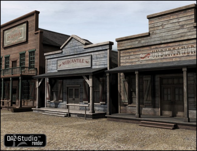 Old West Mercantile Old West Mercantile by: , 3D Models by Daz 3D