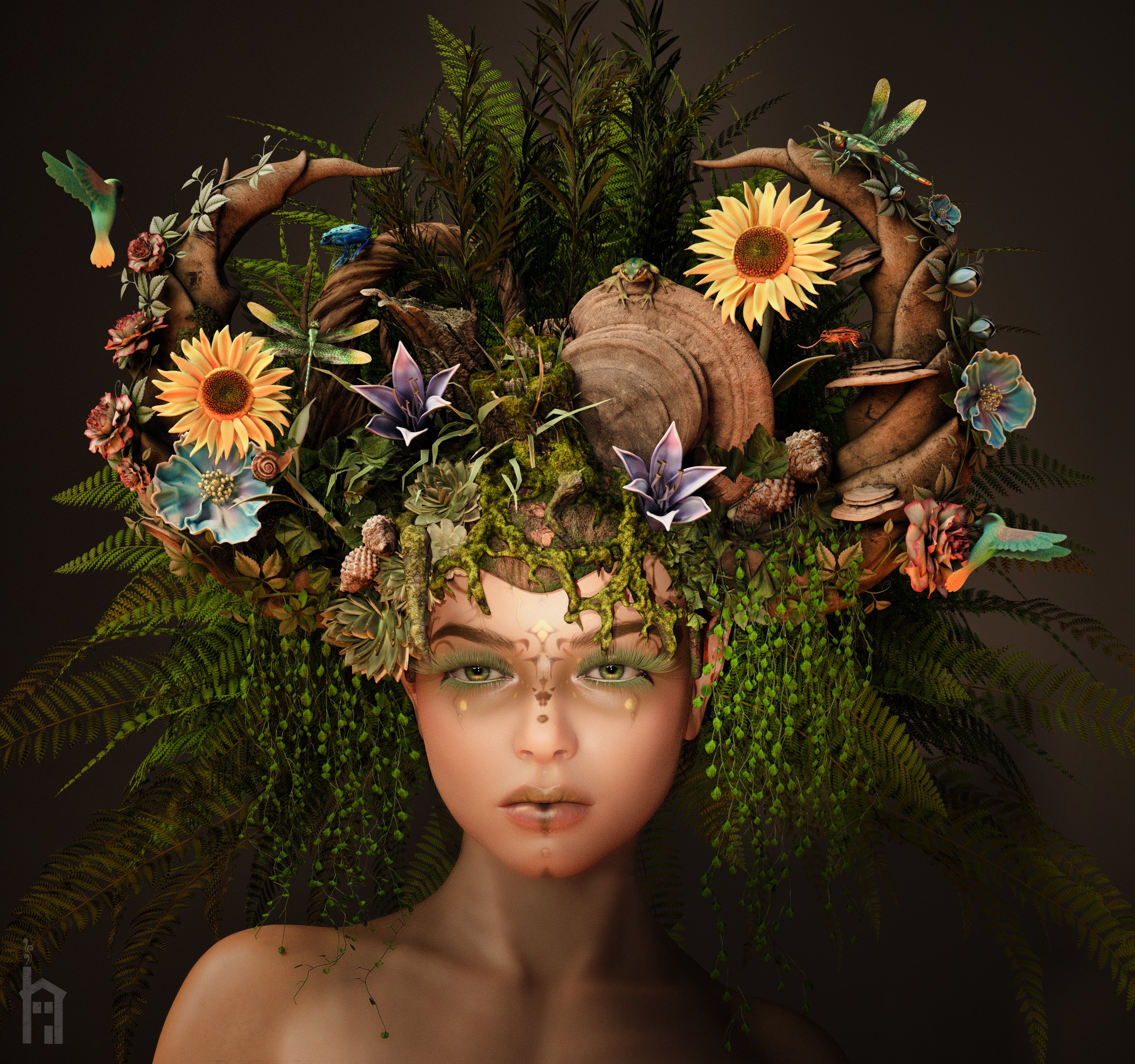 MOTHER Majestic Season-Changing Crown for Genesis 8 and 8.1 Females by: The Row House, 3D Models by Daz 3D