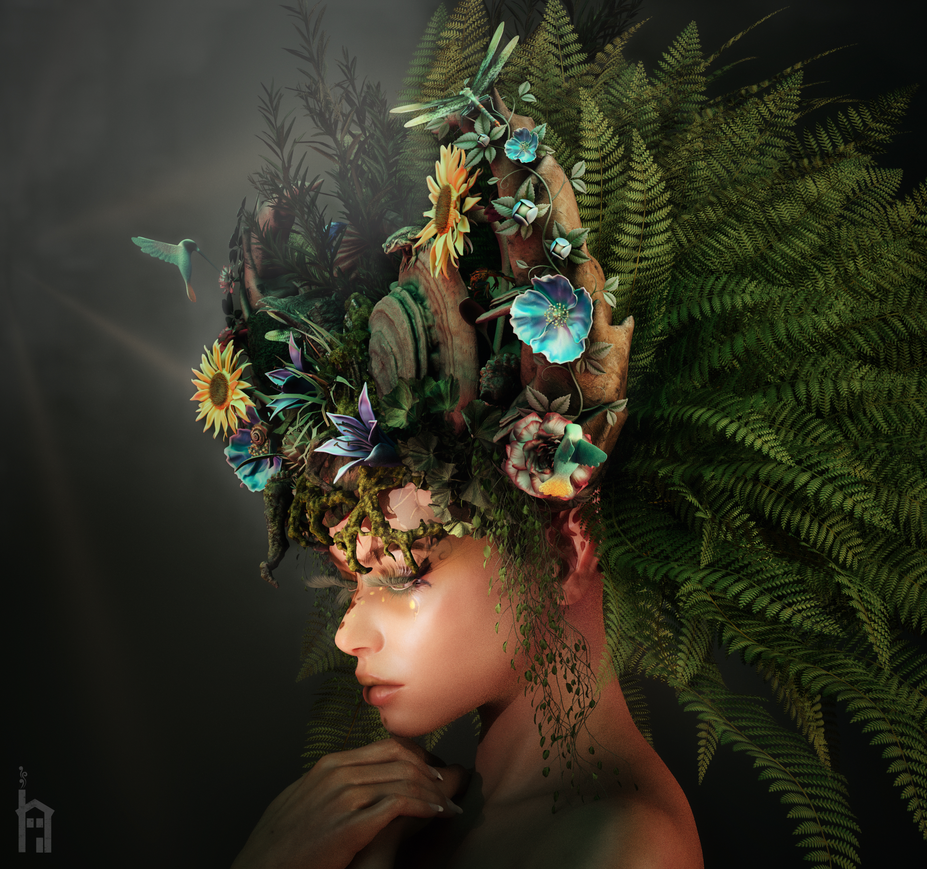 MOTHER Majestic Season-Changing Crown for Genesis 8 and 8.1 Females by: The Row House, 3D Models by Daz 3D