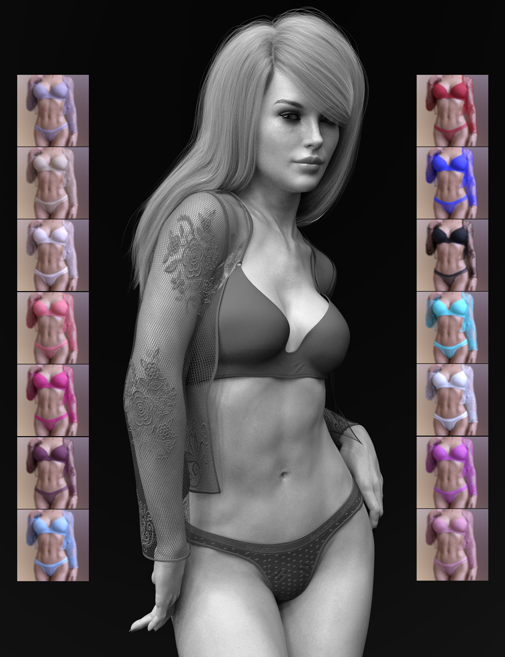 X Fashion Cat Ear Lingerie For Genesis 8 And 81 Females Daz 3d 4326