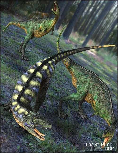 Prehistoric Predator Poses by: Digiport, 3D Models by Daz 3D