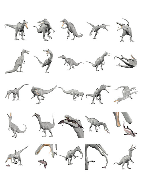 Prehistoric Predator Poses Prehistoric Predator Poses by: Digiport, 3D Models by Daz 3D