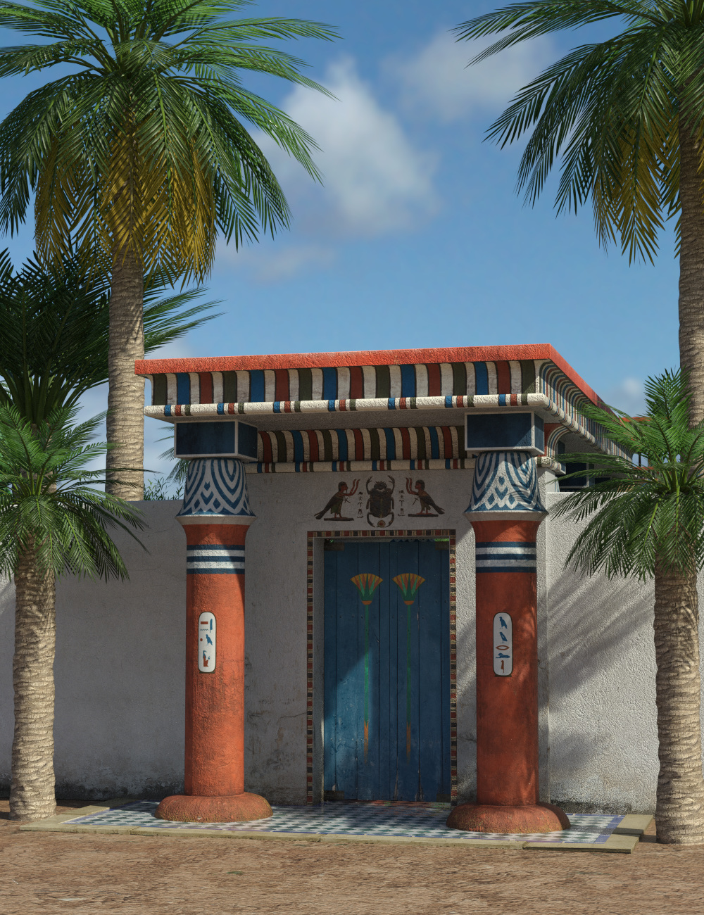 Ancient Egyptian House by: Aurelio, 3D Models by Daz 3D
