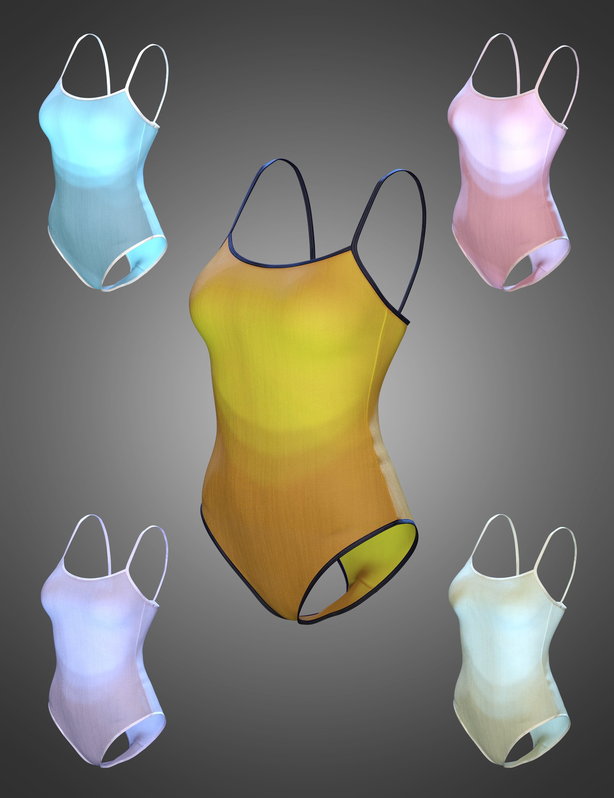 Beach Vacation Swimsuit 1 for Genesis 8 and 8.1 Females