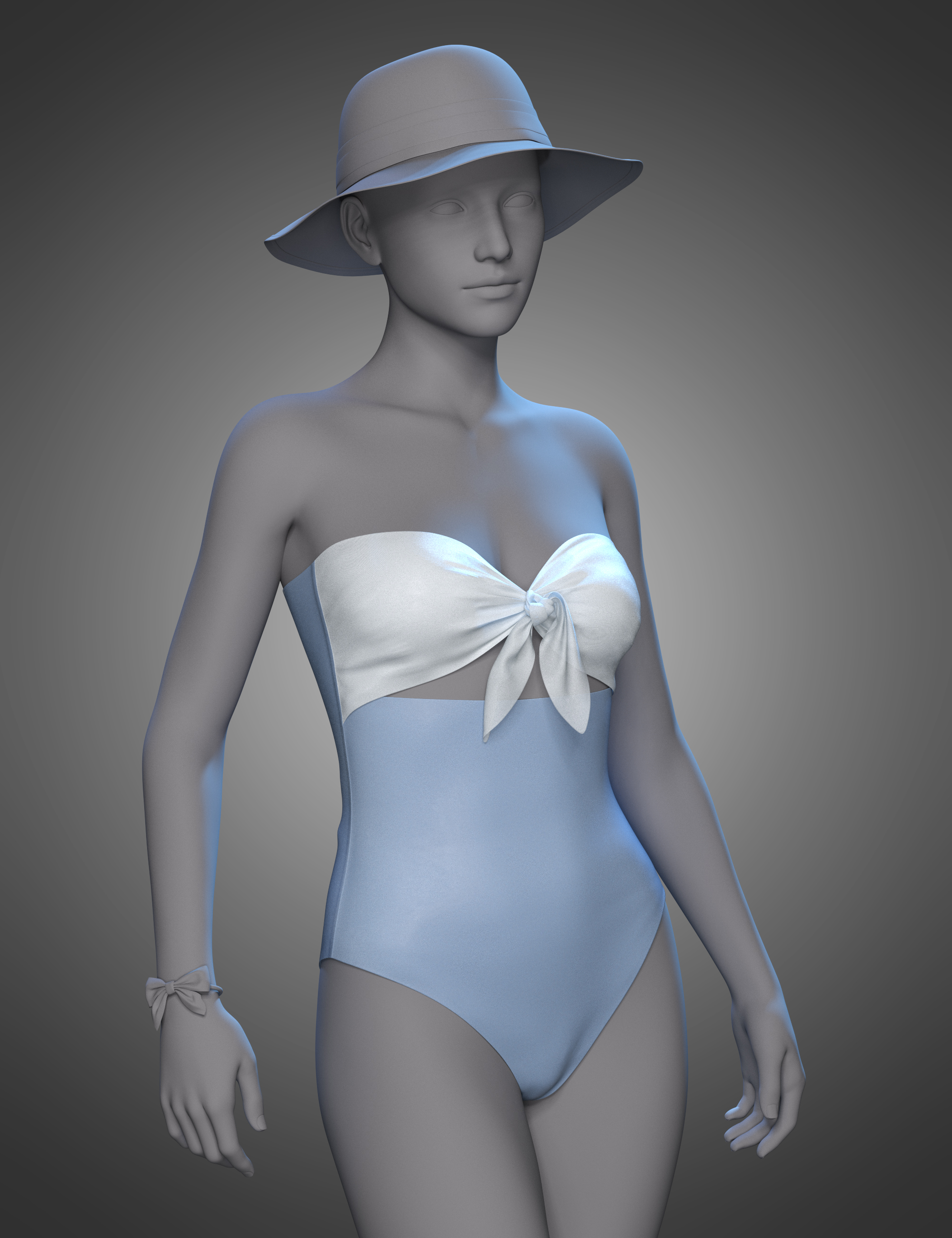 Beach Vacation Swimsuit 3 for Genesis 8 and 8.1 Females by: Green Finger, 3D Models by Daz 3D