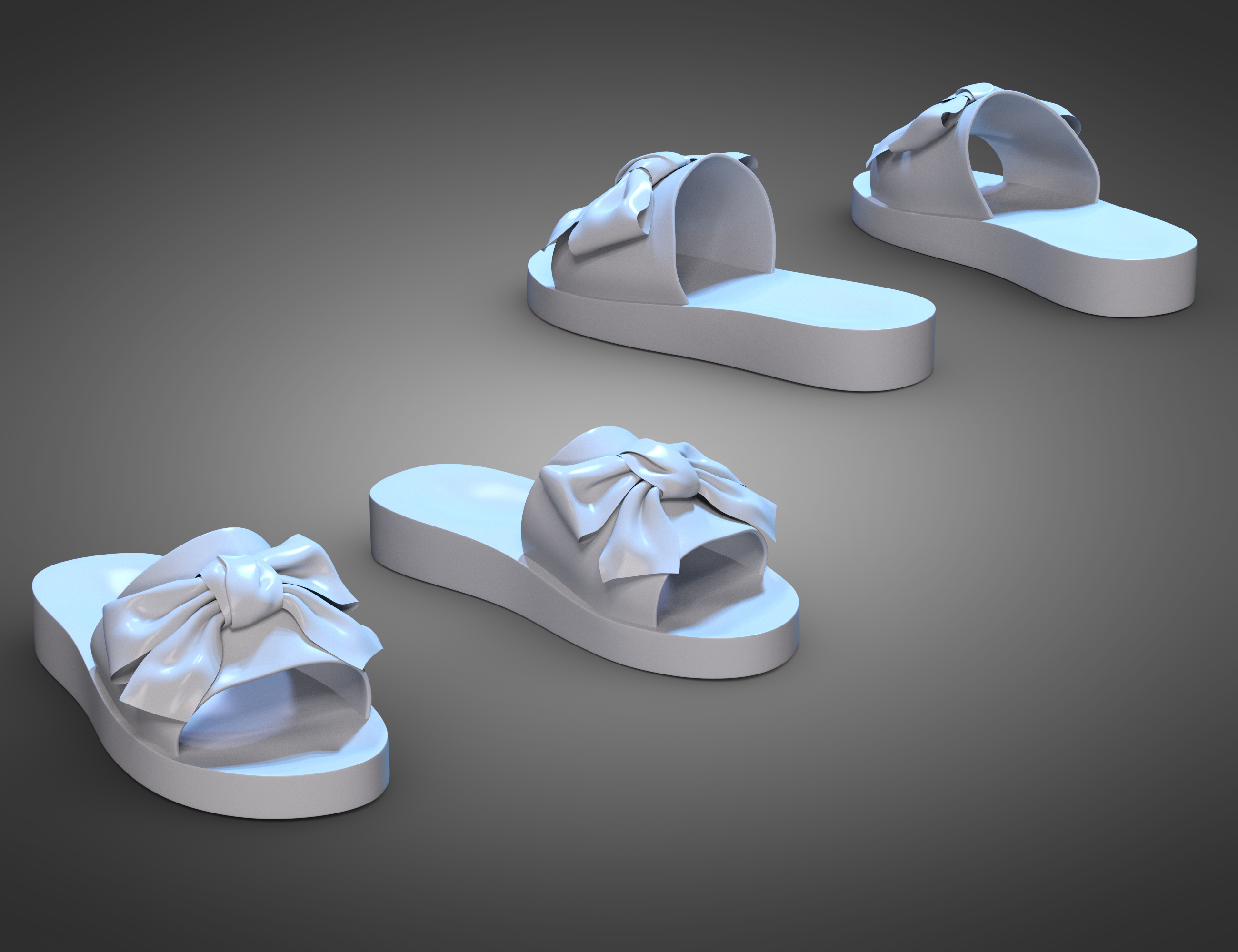 Beach Vacation Shoes for Genesis 8 and 8.1 Females by: Green Finger, 3D Models by Daz 3D