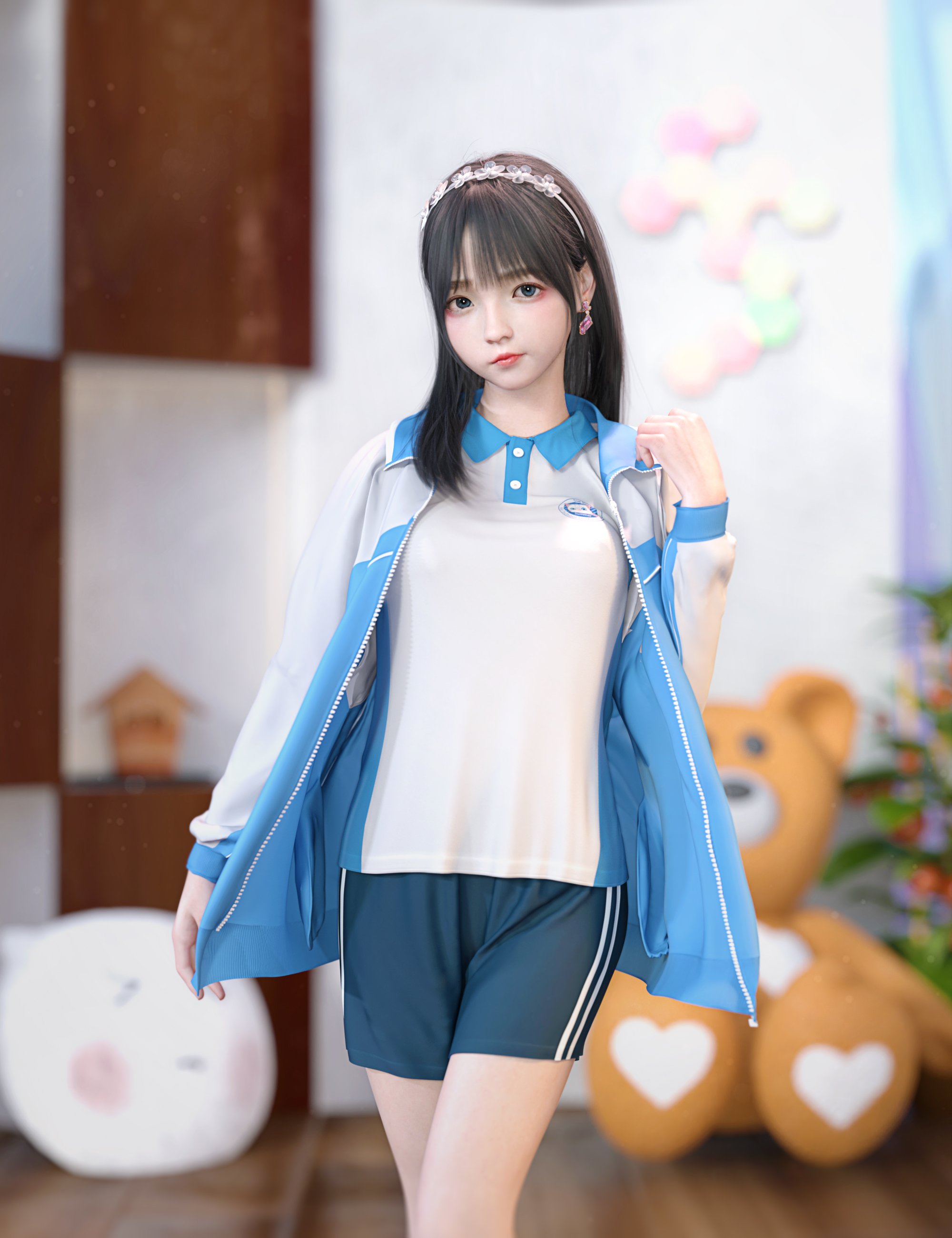 dForce SU School Uniform Bundle for Genesis 8 and 8.1 Females by: Sue Yee, 3D Models by Daz 3D