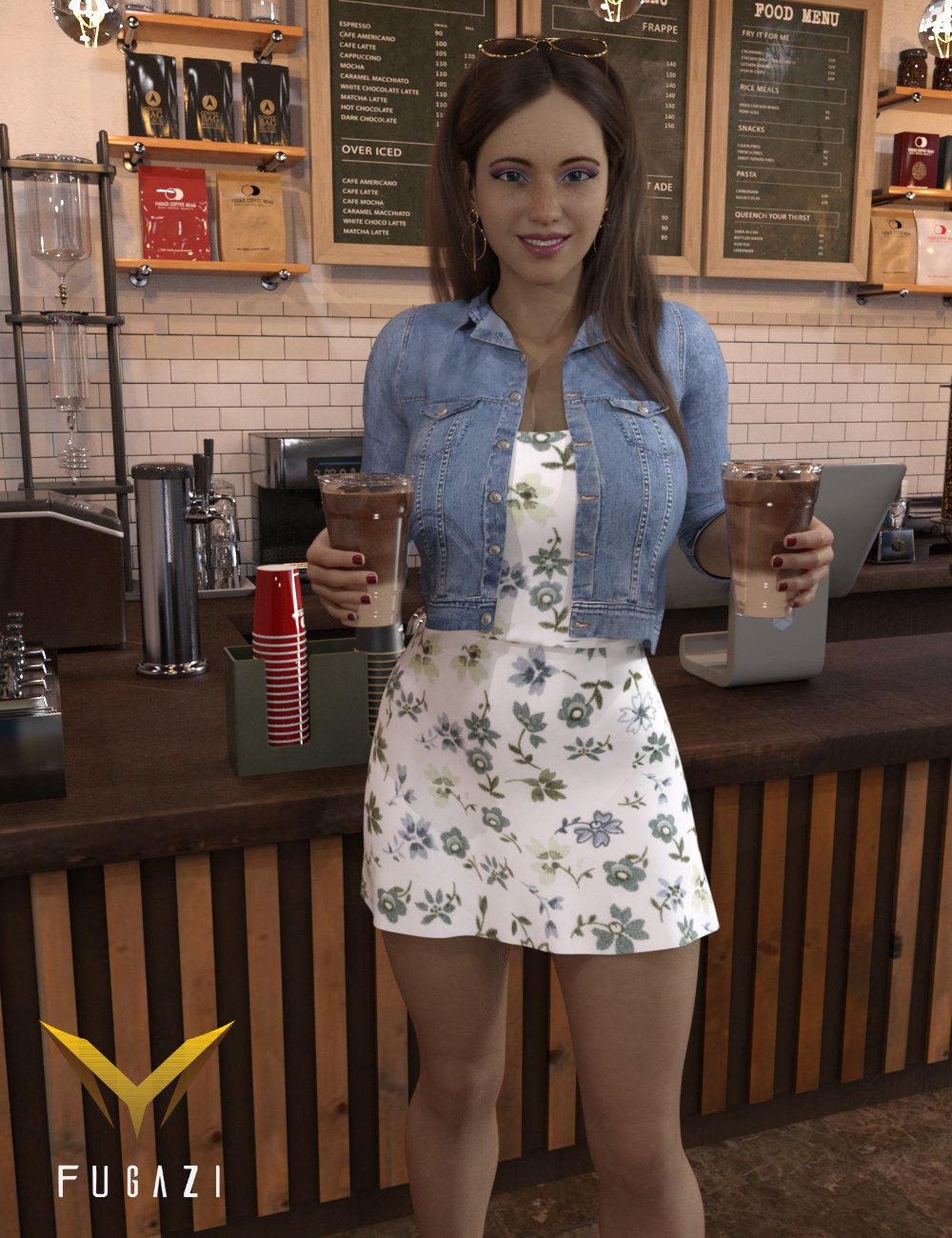 FG Bistro Poses for Genesis 8 and 8.1 Female by: Ironman, 3D Models by Daz 3D