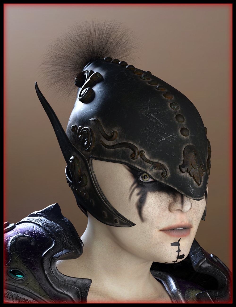 ND Dark Fantasy Accessories: Helmets for Genesis 8.1 by: Nathy Design, 3D Models by Daz 3D