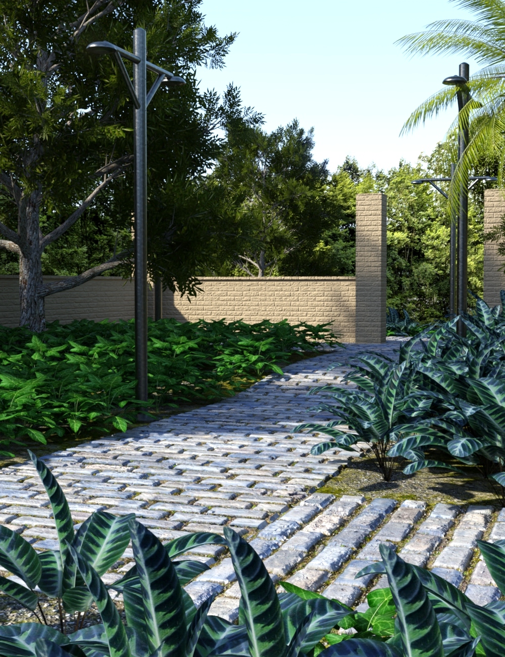 Path Through the Garden by: JeffersonAF, 3D Models by Daz 3D