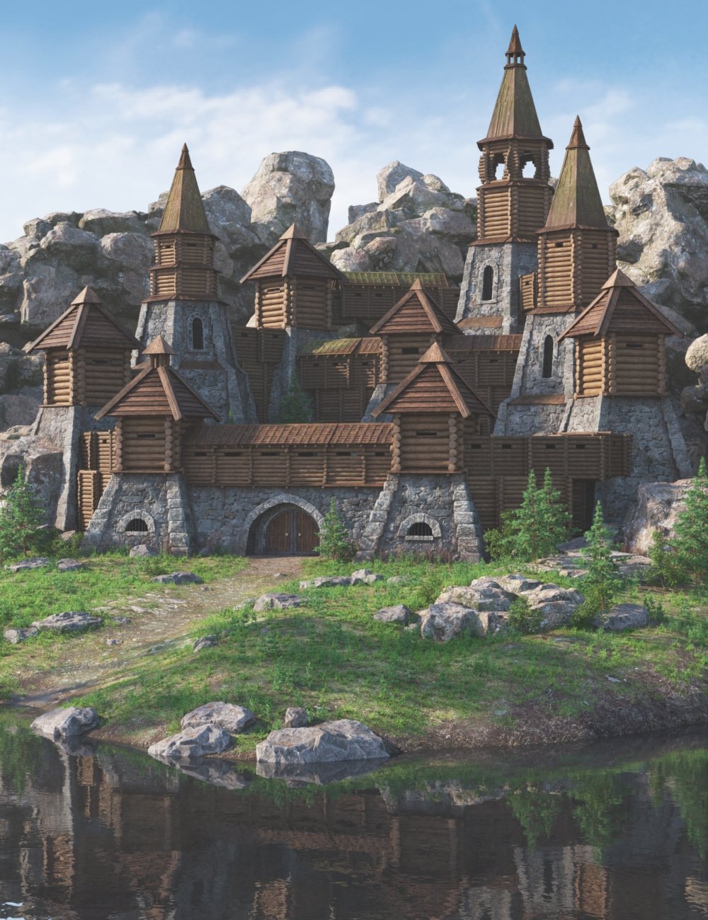 Gardarika Fortress by: Peanterra, 3D Models by Daz 3D