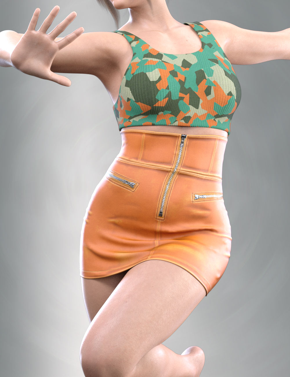 dForce COG Crop Top With Leather Skirt for Genesis 8 and 8.1 Females dForce COG Crop Top With Leather Skirt for Genesis 8 and 8.1 Females by: CatOnGlade, 3D Models by Daz 3D