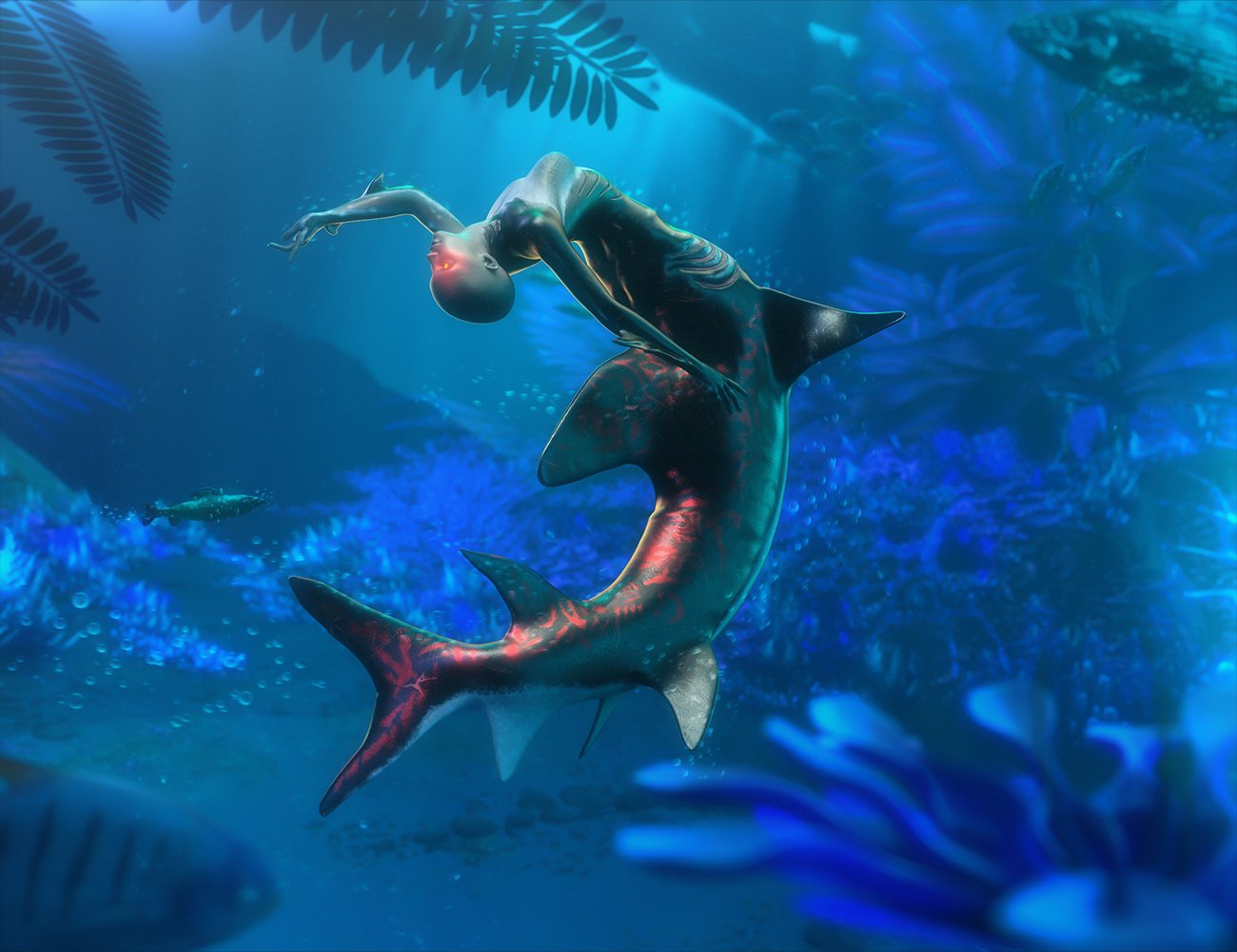 Shark Tail for Genesis 8 and 8.1 Female Shark Tail for Genesis 8 and 8.1 Female by: FenixPhoenixEsid, 3D Models by Daz 3D