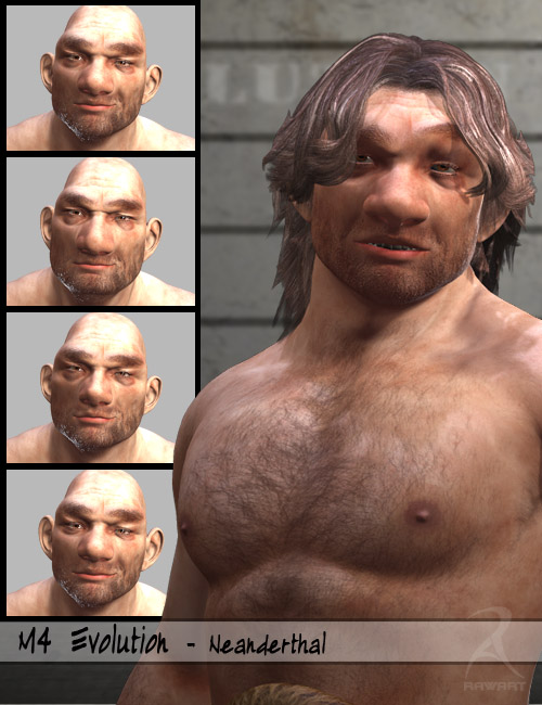 M4 Neanderthal Evolution M4 Neanderthal Evolution by: RawArt, 3D Models by Daz 3D