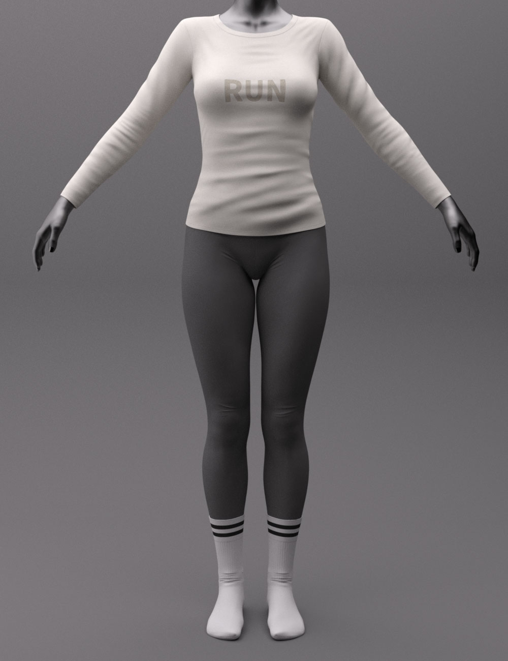 HY Sporty Outfit for Genesis 8 and 8.1 Females by: HerYun, 3D Models by Daz 3D