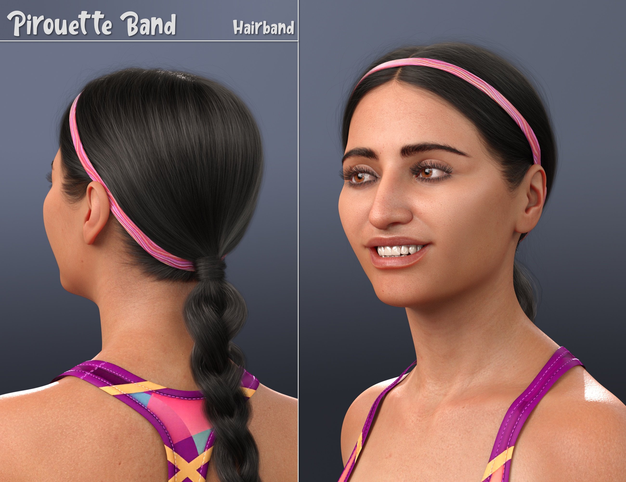 NG 3-in-1 Low Ponytail Hair Accessories - Set 1 NG 3-in-1 Low Ponytail Hair Accessories - Set 1 by: NewGuy, 3D Models by Daz 3D