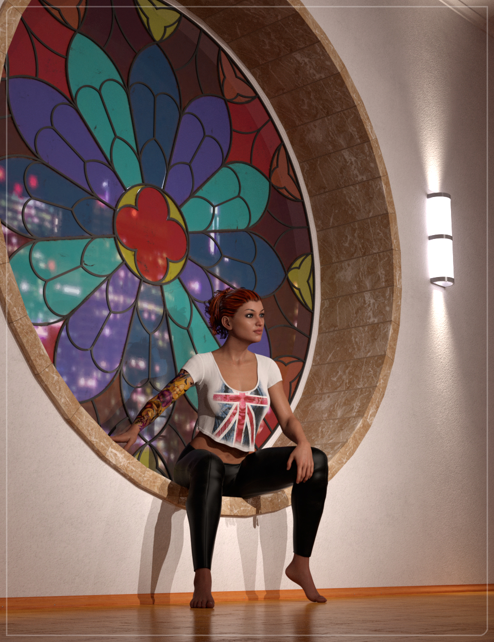 FM Gothic Window Contemporary by: Flipmode, 3D Models by Daz 3D