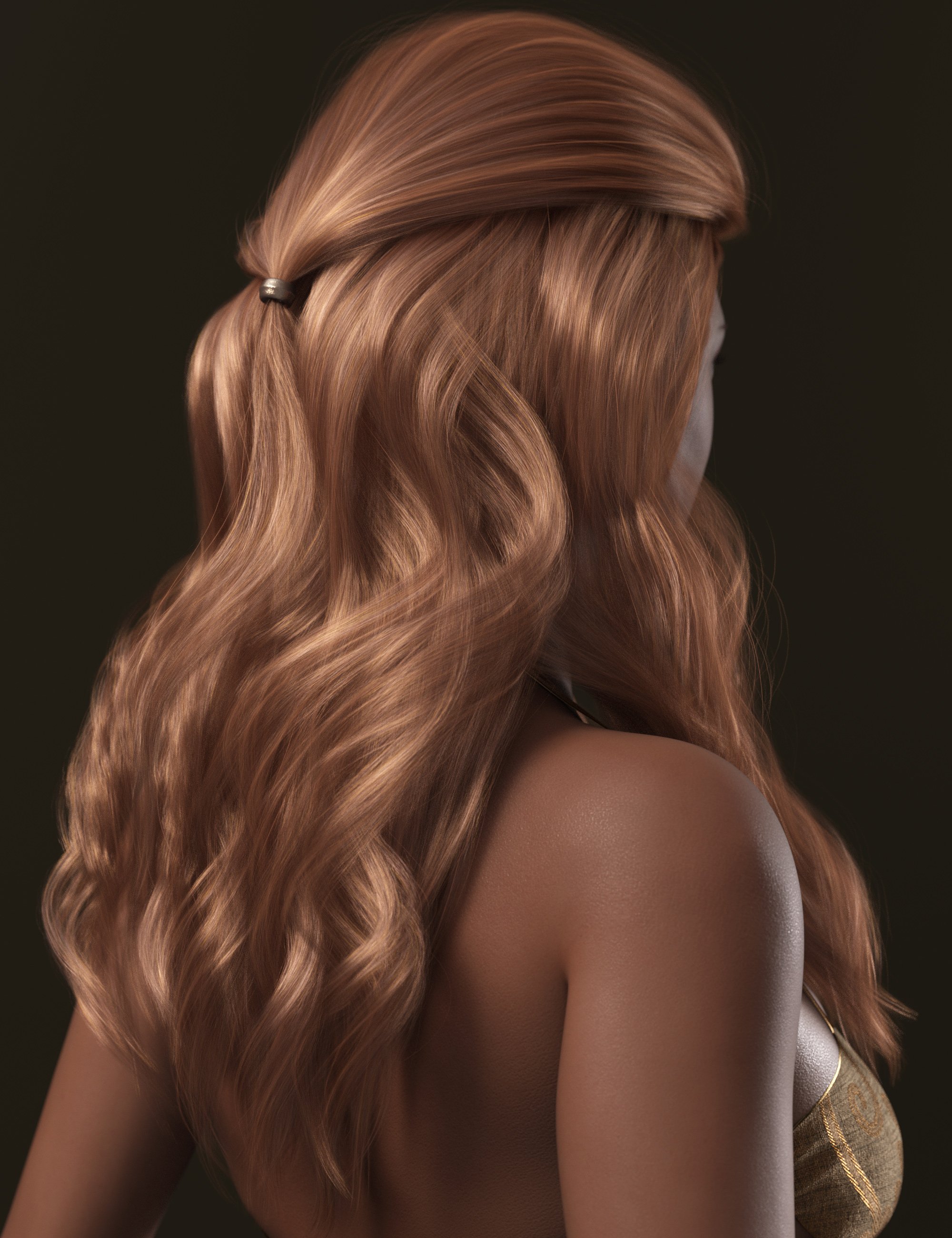 Heroic Curly Style Hair for Genesis 8 Female by: outoftouch, 3D Models by Daz 3D