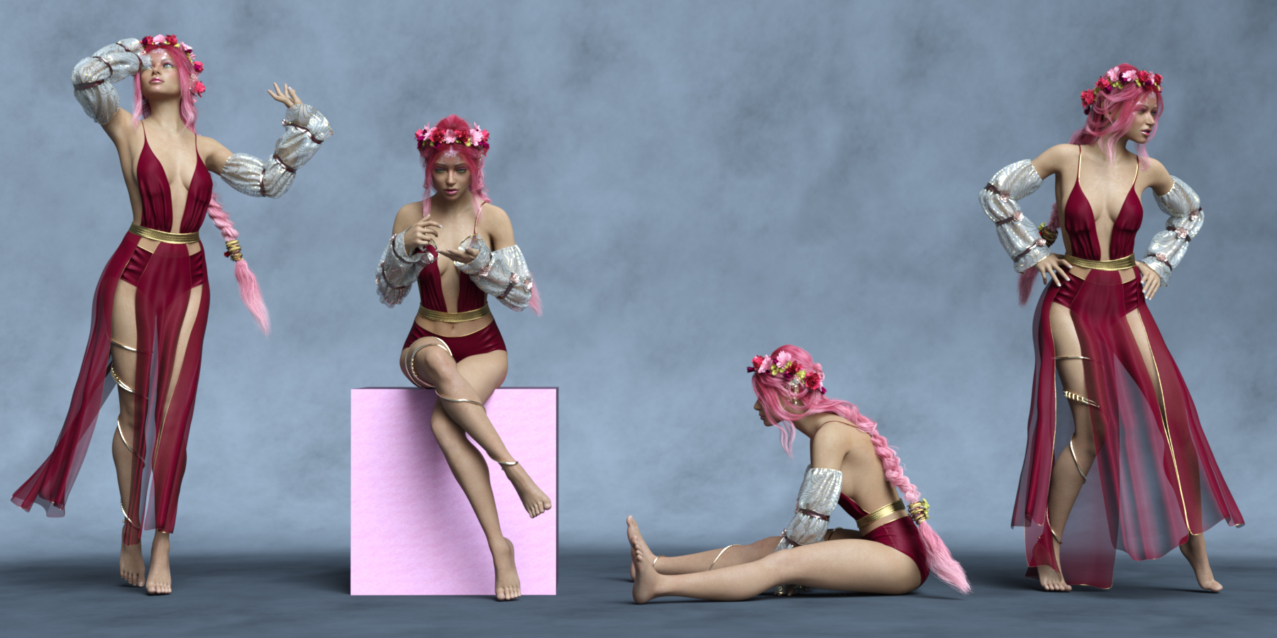 Flora Poses for Genesis 8.1 Female Flora Poses for Genesis 8.1 Female by: Ensary, 3D Models by Daz 3D
