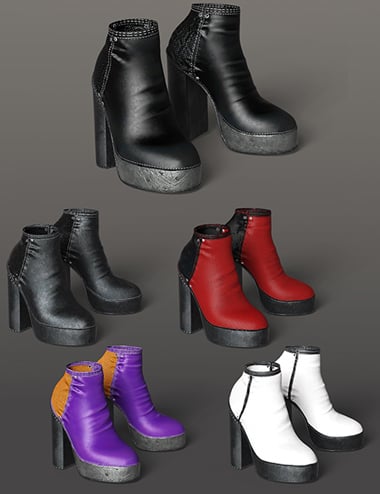 Shadow Realm Boots for Genesis 8 and 8.1 Females
