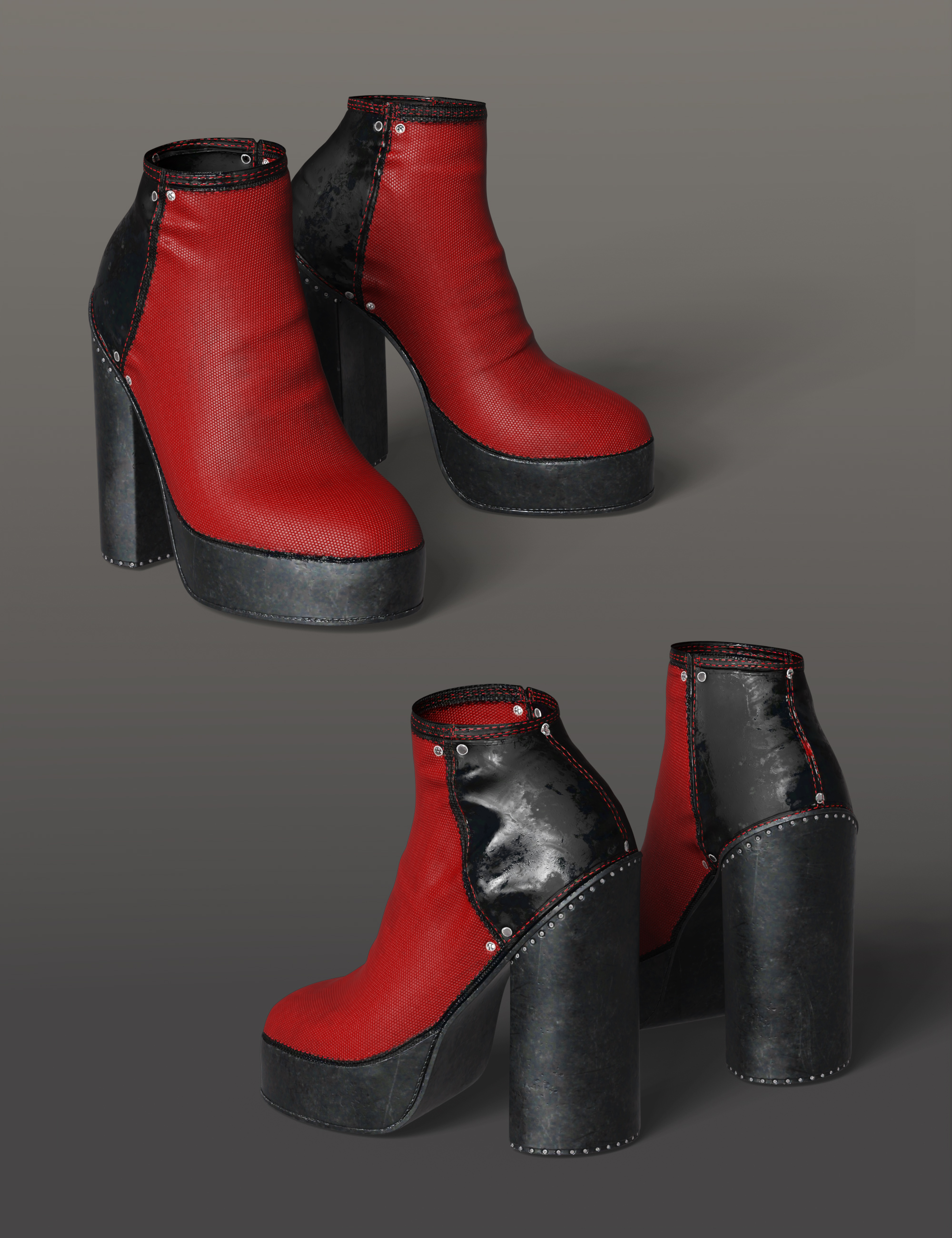 Shadow Realm Boots for Genesis 8 and 8.1 Females by: Barbara BrundonUmblefugly, 3D Models by Daz 3D