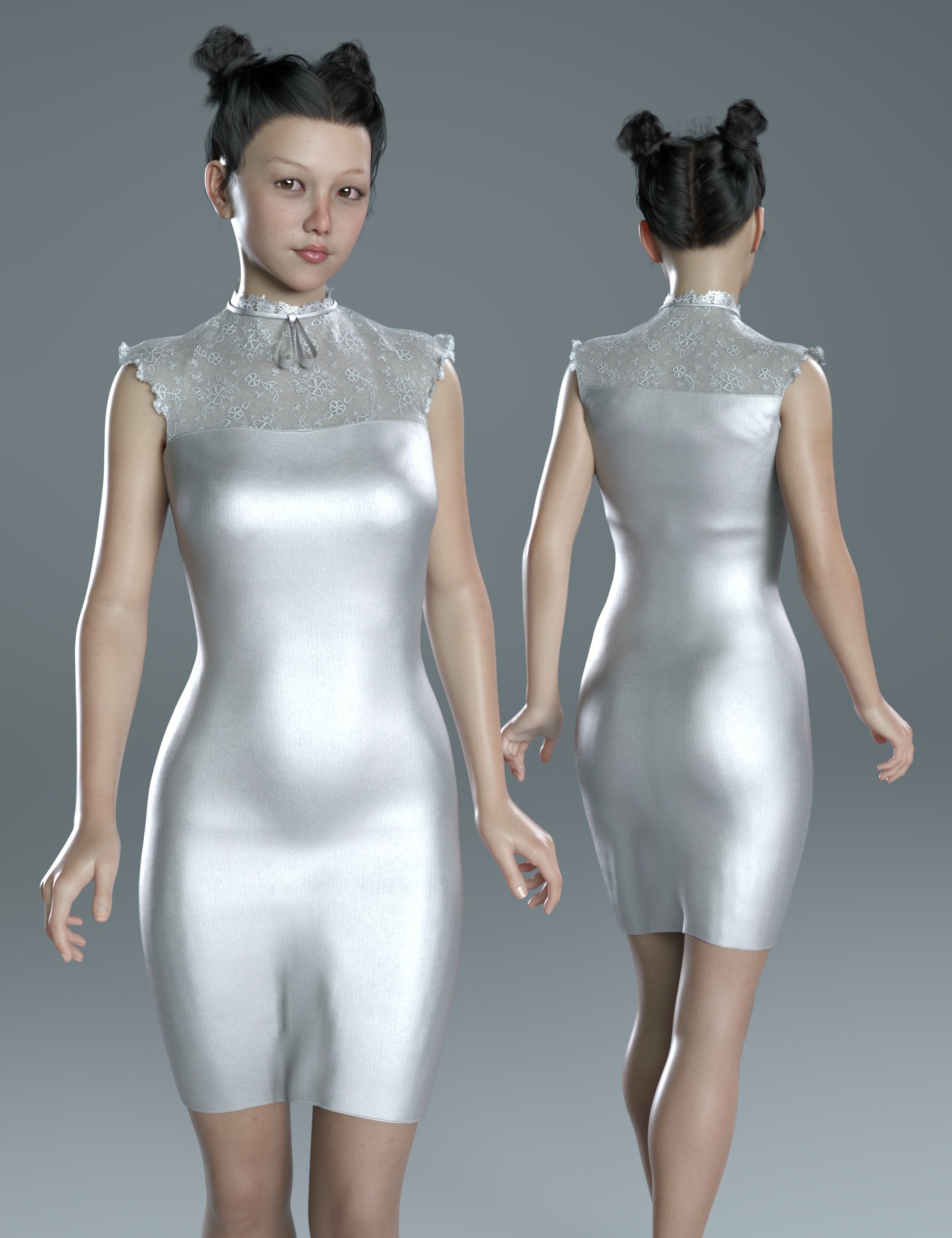dForce Tabatha Dress for Genesis 8 and 8.1 Female by: Sade, 3D Models by Daz 3D