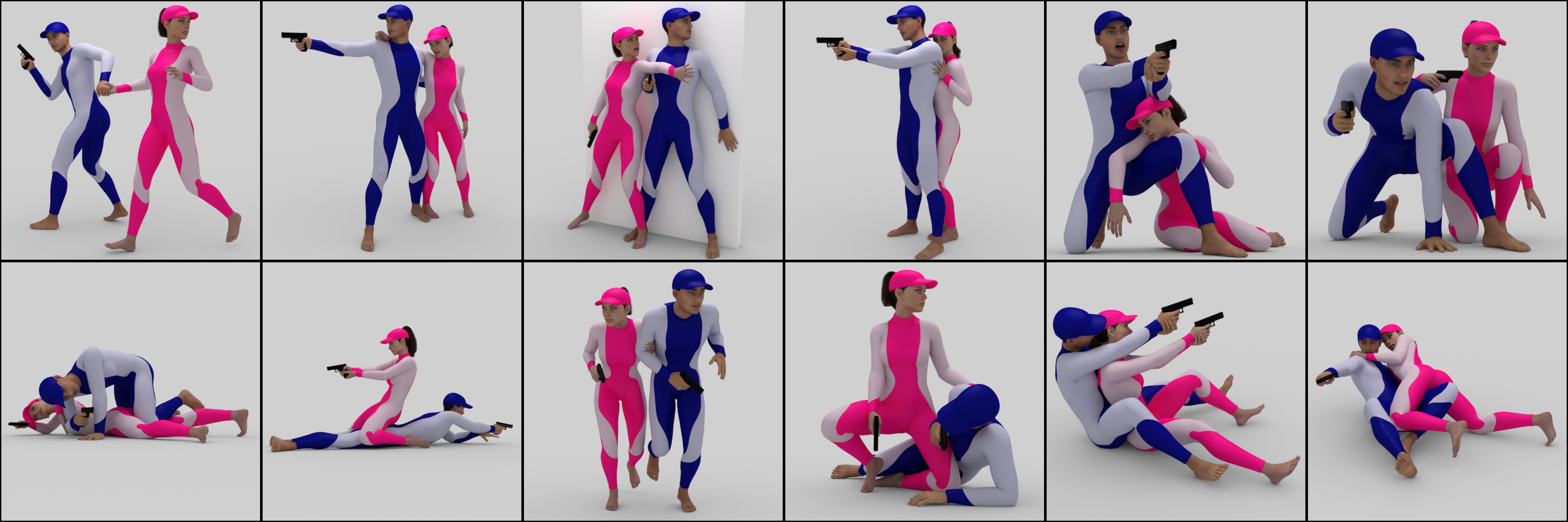 Gun Pose Pairs Volume 1 for Genesis 8 and 8.1 Gun Pose Pairs Volume 1 for Genesis 8 and 8.1 by: atrilliongames, 3D Models by Daz 3D